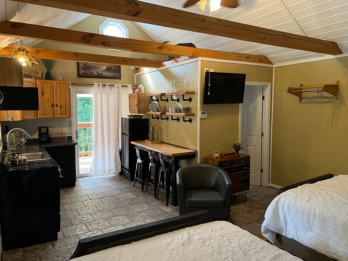 Green Drake Cabin Studio Bedroom 2
