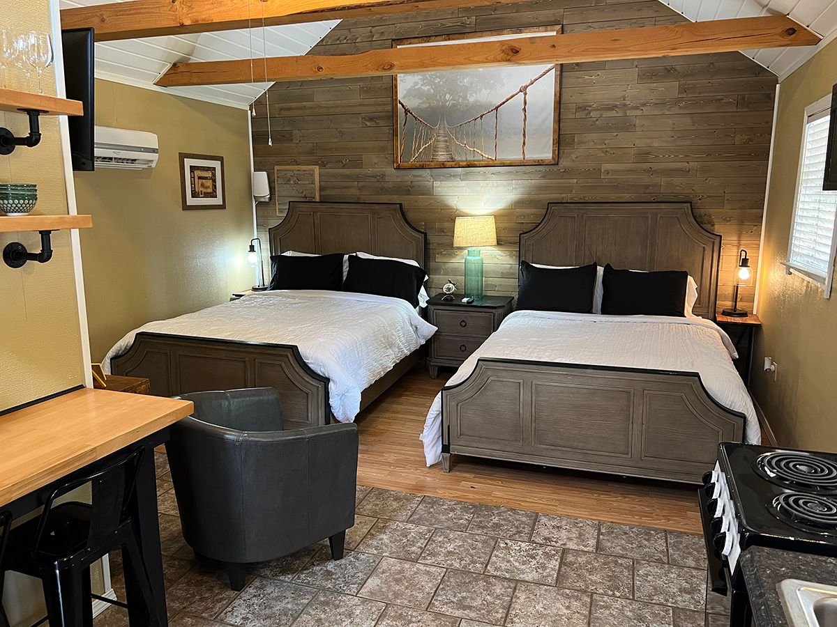 Green Drake Cabin Studio Bedroom